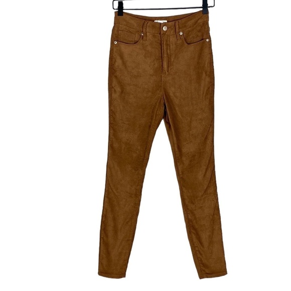Good American Pants - Good American brown suede skinny pants